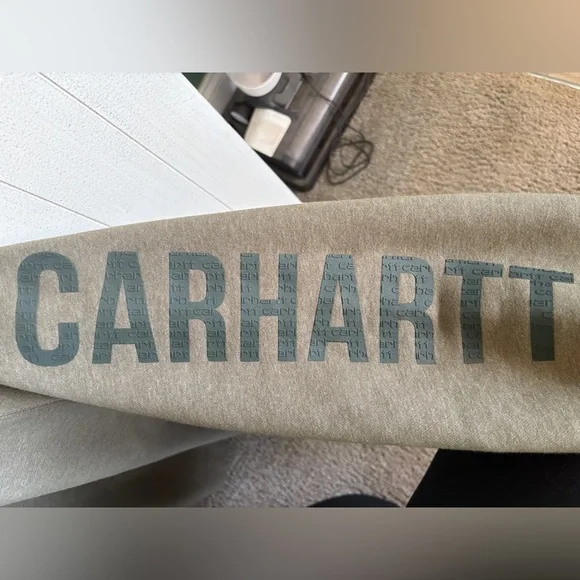 Carhartt Women’s Relax Fit Crewneck Sweater in Olive - Picture 3 of 4